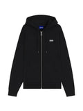 HUGO logo-print hoodie in cotton terry