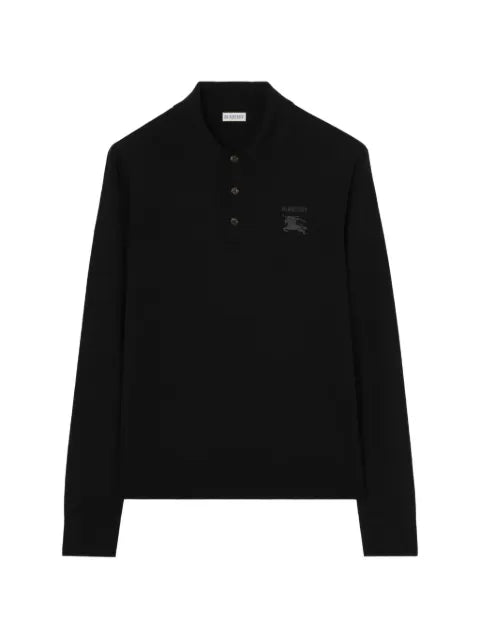 Burberry long-sleeve Knight wool polo shirt