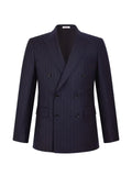 FURSAC pinstriped double-breasted blazer