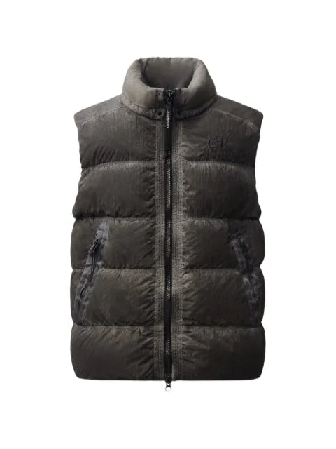C.P. Company Eco-Chrome R Mixed Hooded Down Gilet