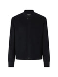 Zegna navy blue Oasi cashmere-elements bomber jacket