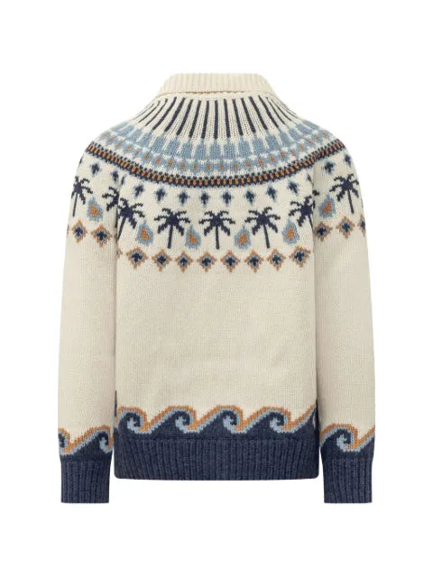 Alanui Sweet Winter jacquard-knit cardigan