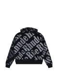 RHUDE logo-pattern hoodie