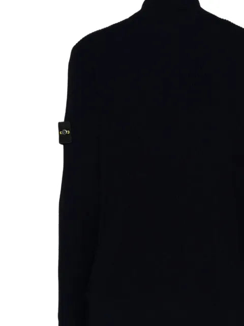 Stone Island 5100017 full rib RWS wool zip-up jumper