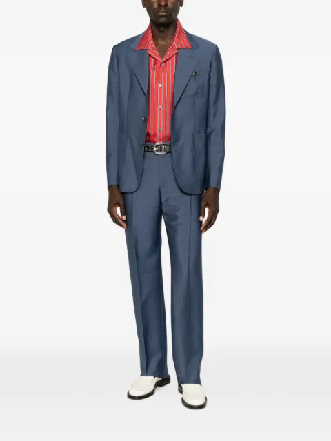 Versace notched-lapel single-breasted jacket