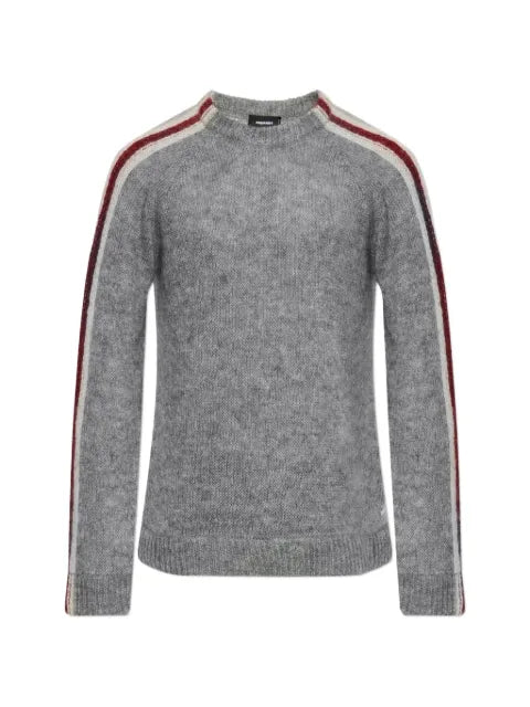 DSQUARED2 side-stripe raglan-sleeve sweater