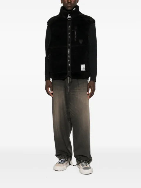 Maison MIHARA YASUHIRO faux-shearling sleeveless jacket