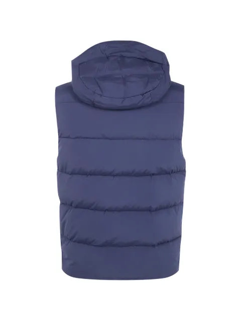Moorer quilted hooded gilet