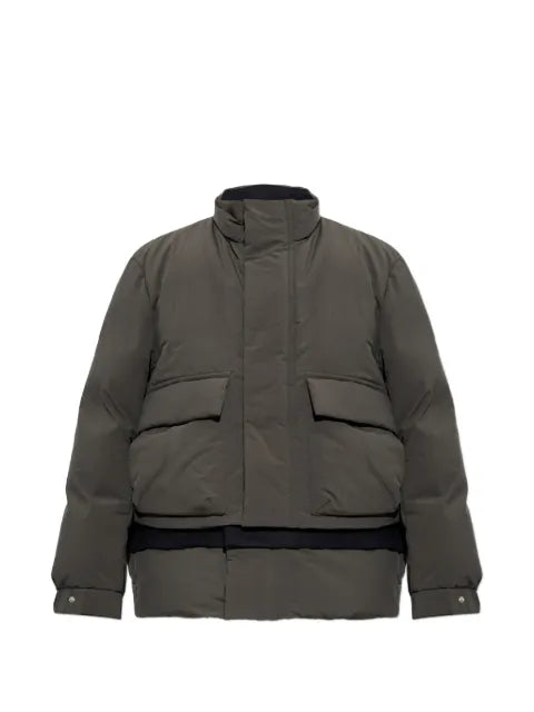 sacai layered-design puffer jacket
