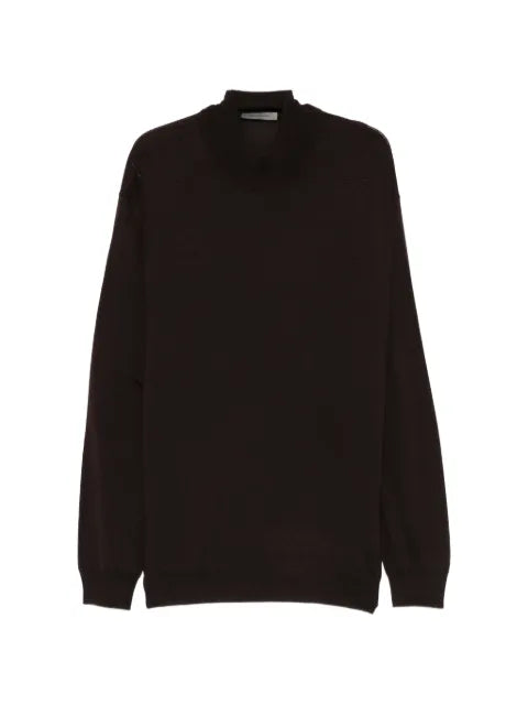 Corneliani mock-neck virgin-wool sweater