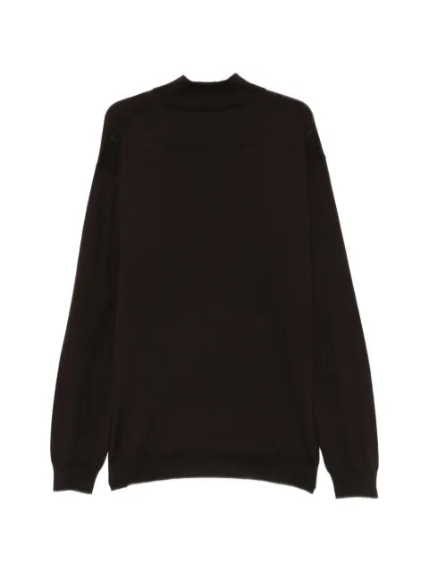 Corneliani mock-neck virgin-wool sweater