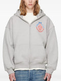 RHUDE Automobile Club logo-print zip-up hoodie