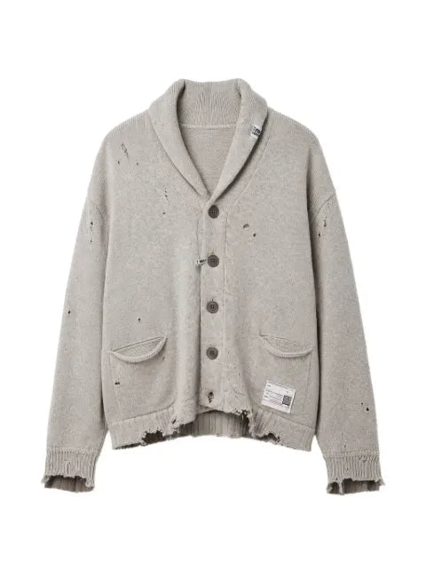 Maison MIHARA YASUHIRO sweatshirt combined knit cardigan