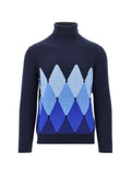 Ballantyne argyle cashmere sweater