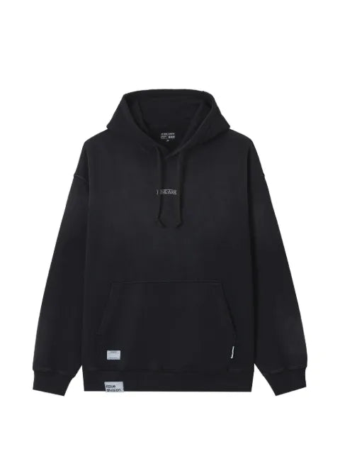 izzue logo-embroidered drawstring hoodie