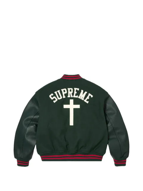 Supreme Cross varsity jacket