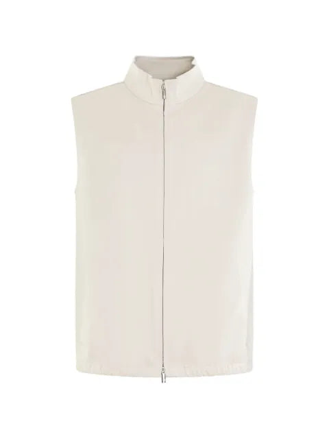 Valenza zip-up cotton gilet