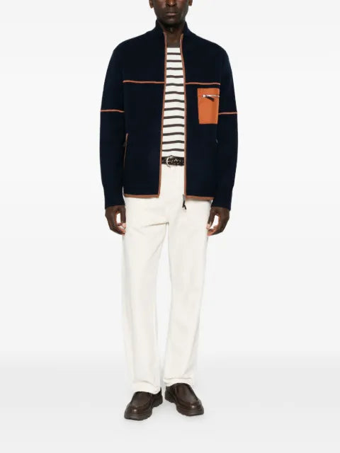 Guest In Residence zip-up panelled jacket