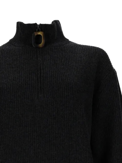 JW Anderson ribbed-knit quarter-zip sweater
