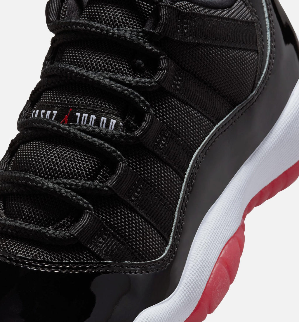 Air Jordan 11 Retro Bred Big Kids' Lifestyle Shoes - Black/Varsity Red/White