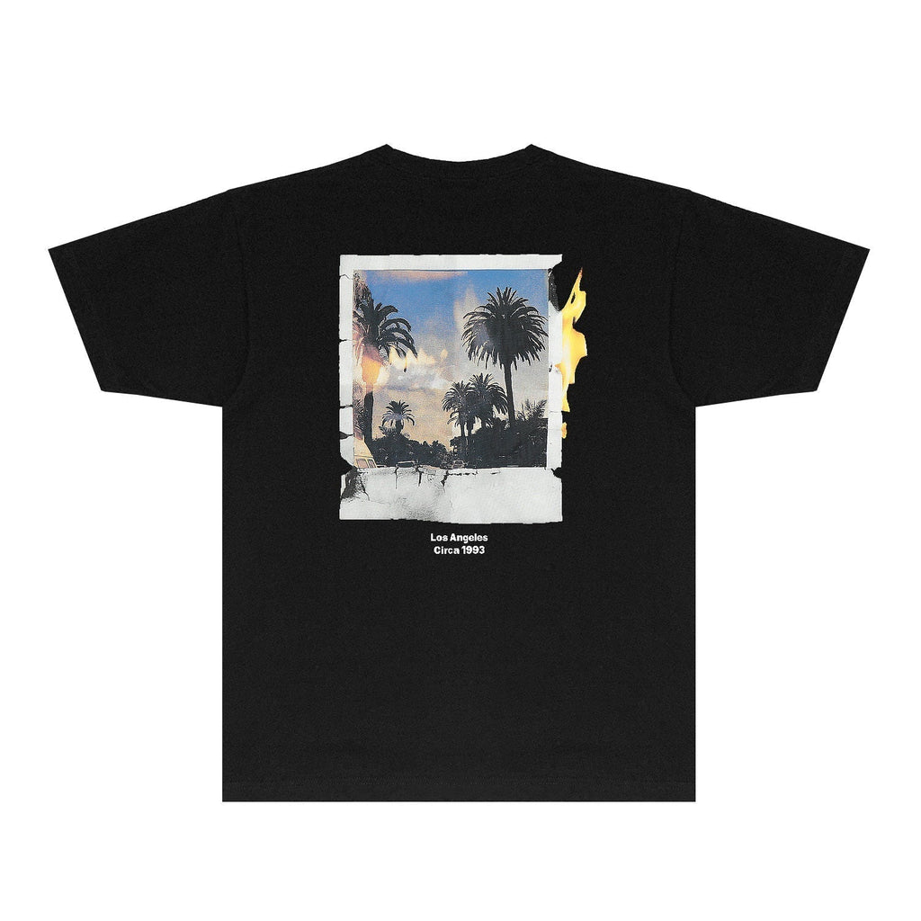 Gallery Dept T Shirt Retro Printed Loose Short-Sleeved Shirt