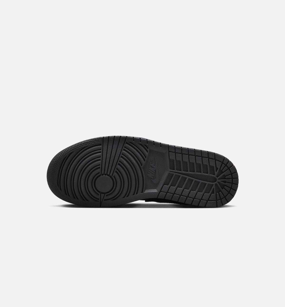 Air Jordan 1 Low Patent Elephant Women's Sneakers - Black / White / Metallic Silver