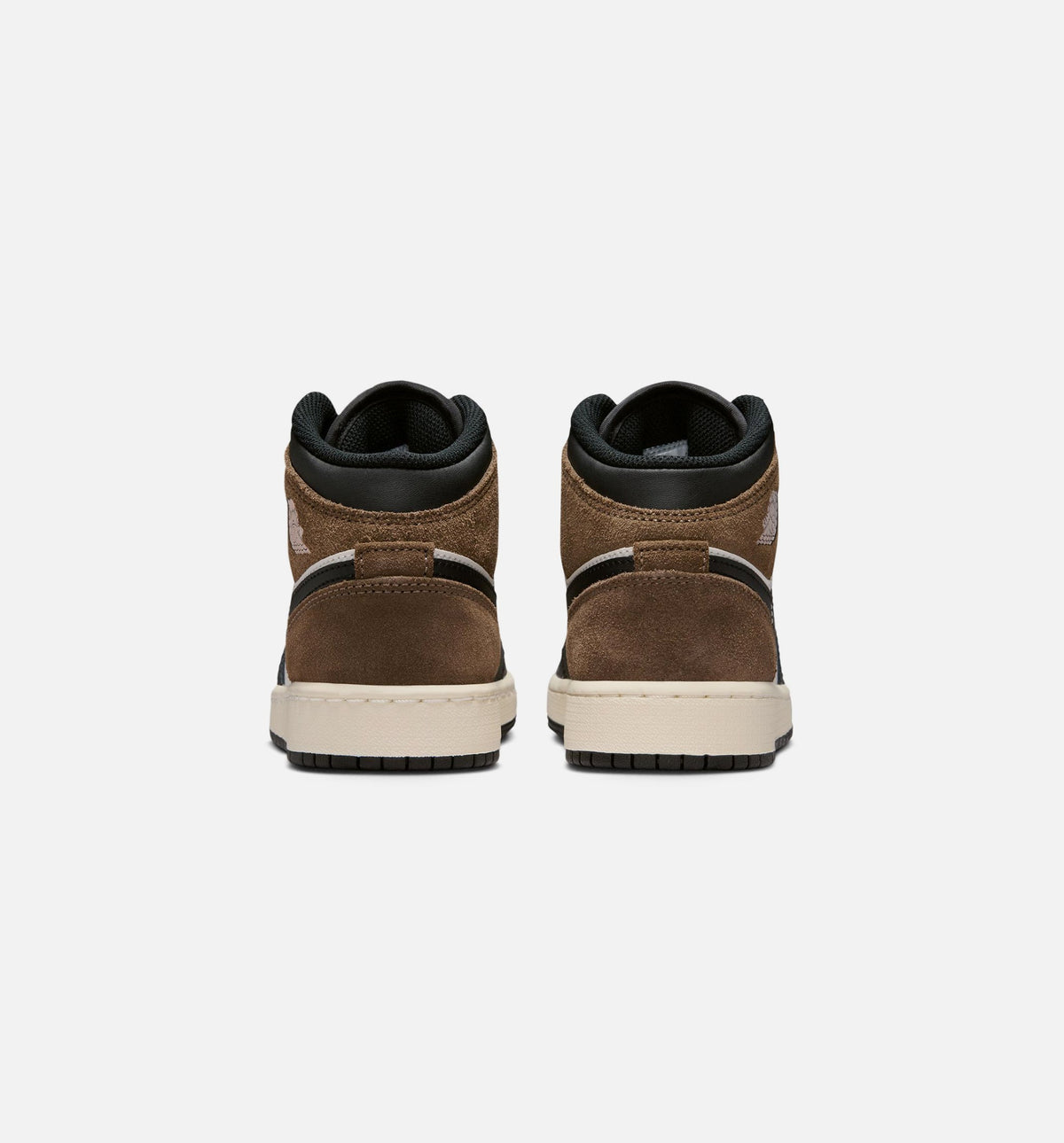 Air Jordan 1 Mid Grade School Lifestyle Shoe - Black/Phantom/University Red/Palomino