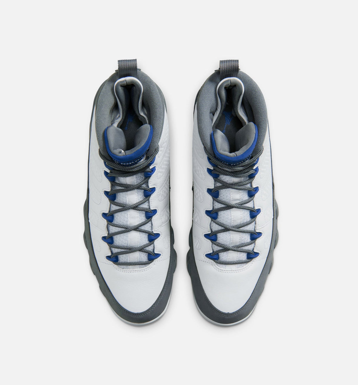Air Jordan 9 Retro Flint Grey and French Blue Men's Lifestyle Shoe - White/French Blue/Flint Grey