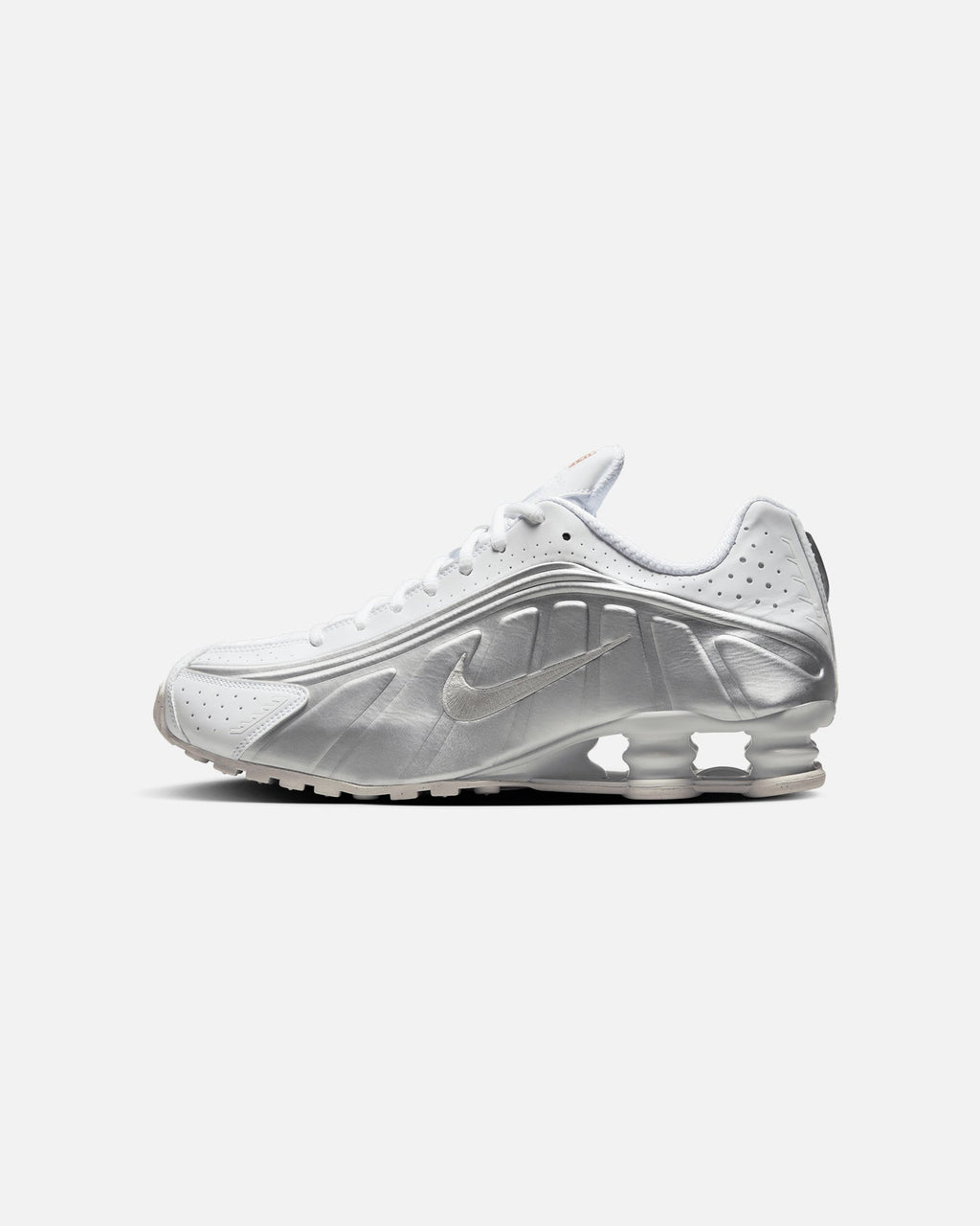 Nike Shox R4 White/Metallic Silver