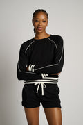 Brooks Fleece Sweatshirt With Stripe