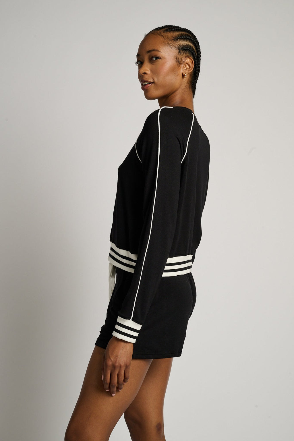 Brooks Fleece Sweatshirt With Stripe
