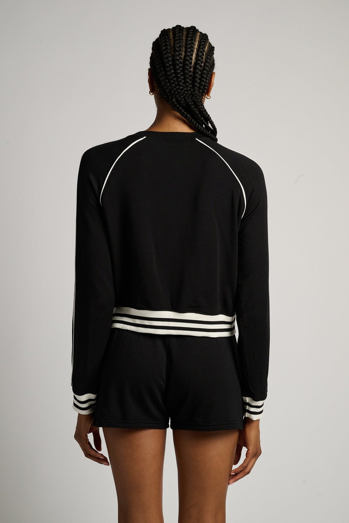 Brooks Fleece Sweatshirt With Stripe