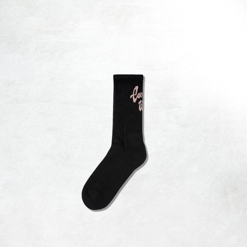 Carhartt WIP Chedda Socks: Black / Glassy Pink