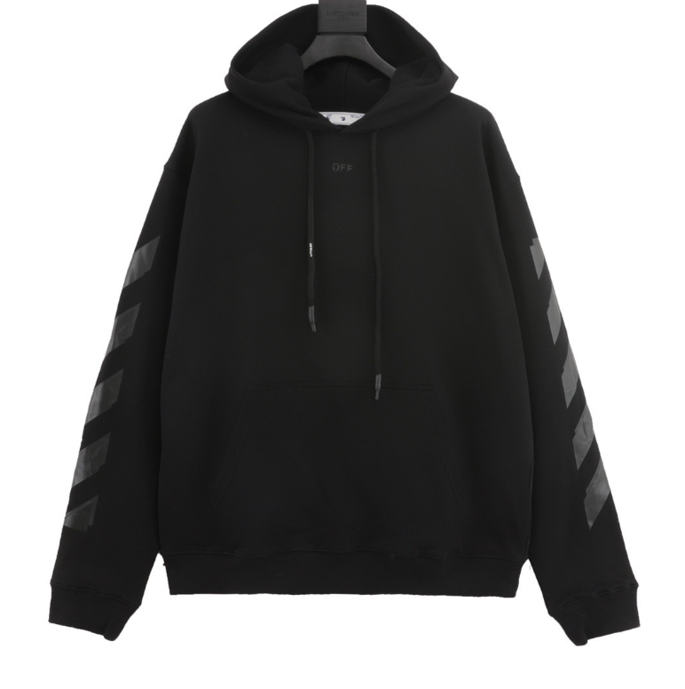 Tape Stripe Zip Hoodie