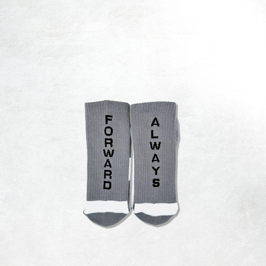 Forward, Always Active Tech Sock: Steel/White