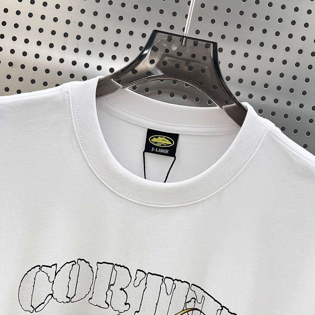 Corteiz Rules The World Graphic Oversized Tee – White