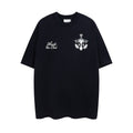 Rhude T-shirt Micro Label Letter Coconut Pattern Short Sleeve T-shirt