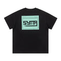 Syna World Pixel Tech Box Logo Oversized Tee (Black / Mint Green)