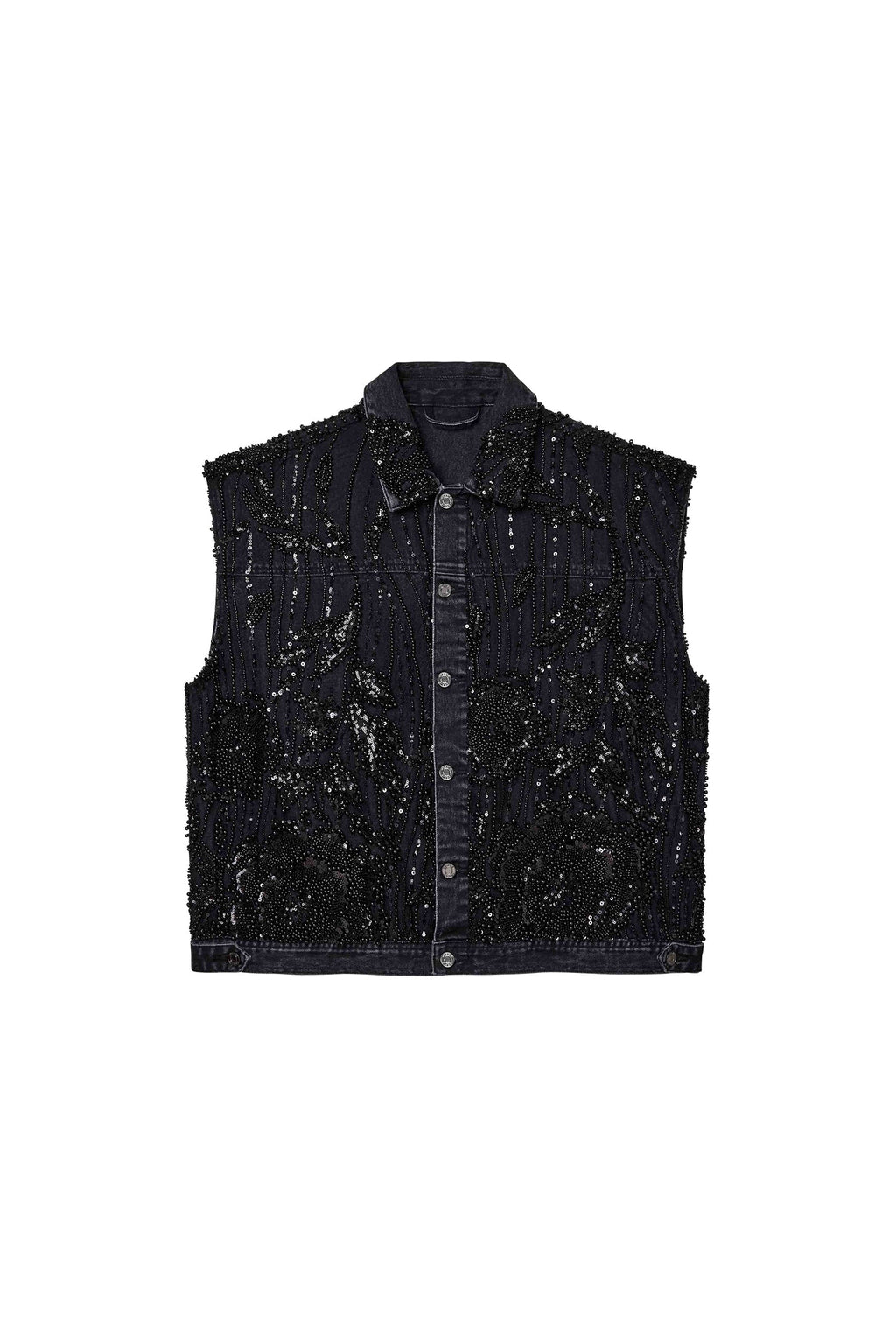 Mesh Embellished Vest
