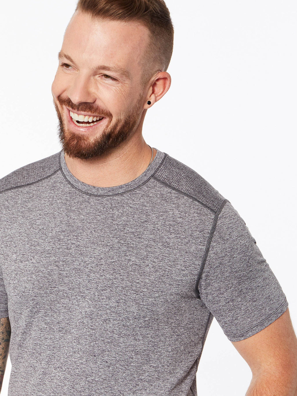 BREEZE SEAMLESS SS TEE HTHR