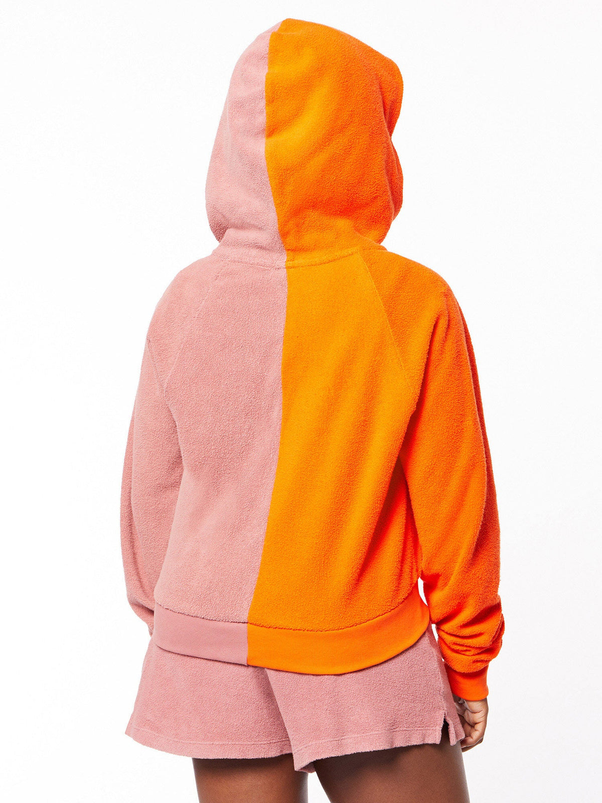 TERRY DUO ZIP UP HOODIE