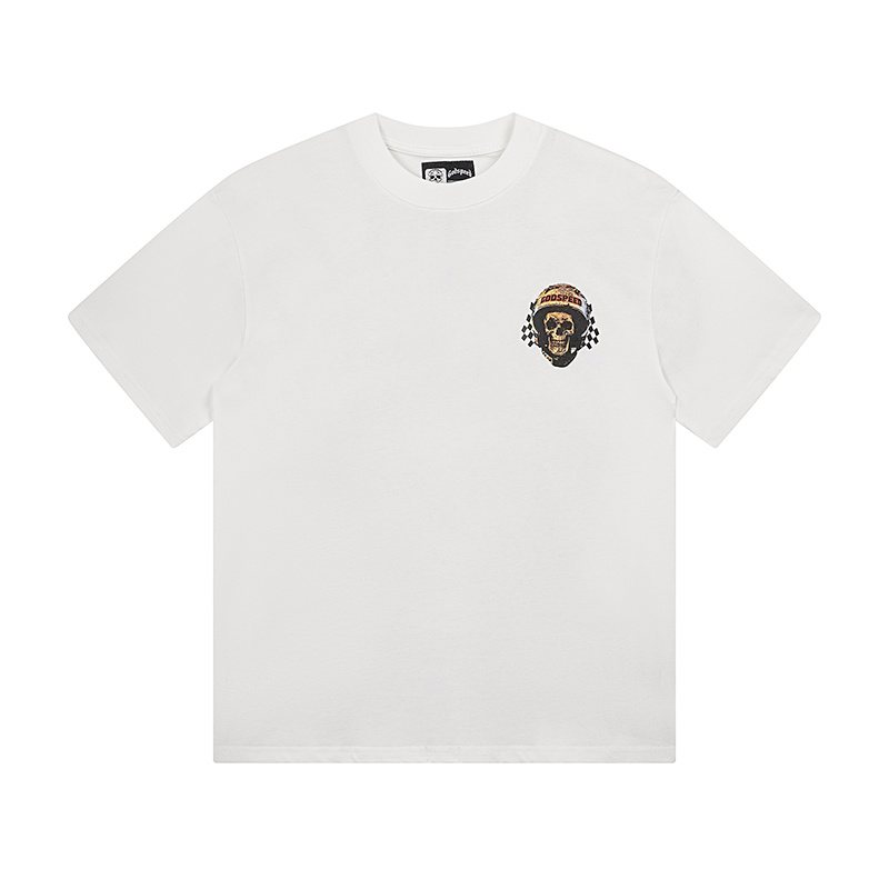 Godspeed Skull Helmet Graphic T-Shirt
