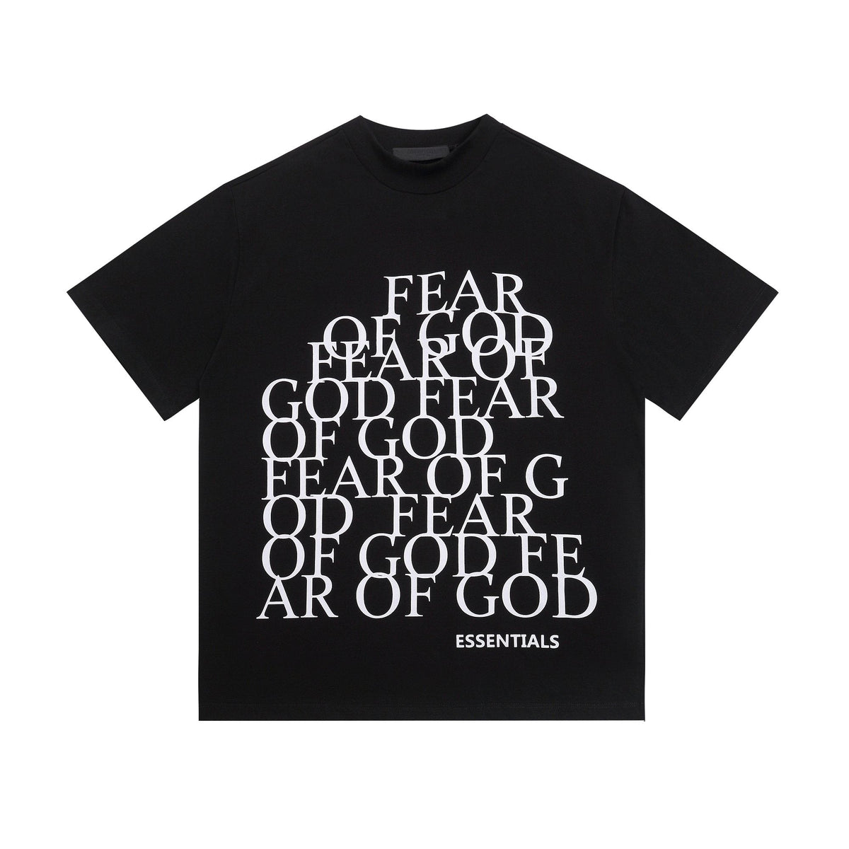 ESSENTIALS Stacked Text Graphic T-Shirt