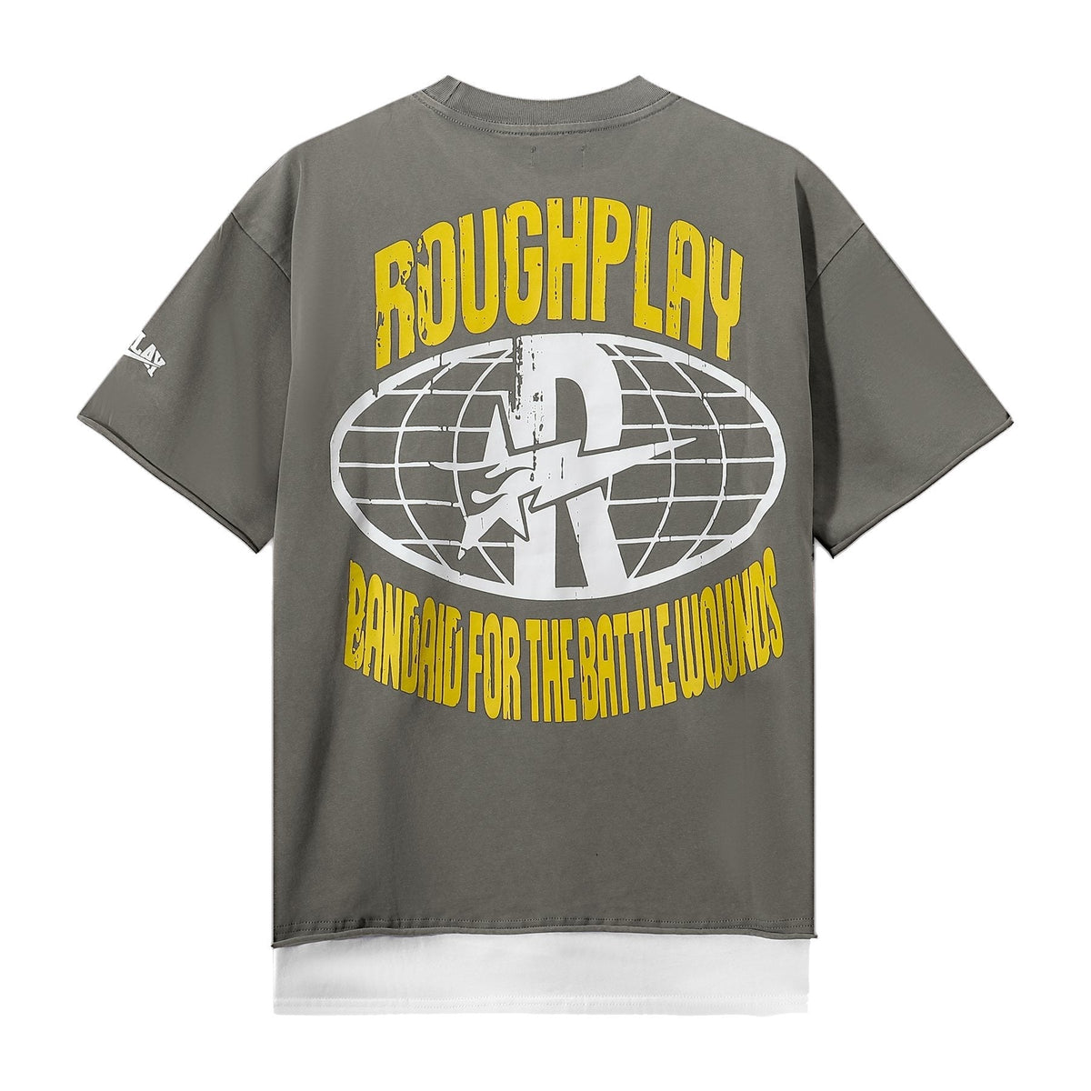 Rough Play Rock Skull Rhinestone Graphic Short-Sleeve T-Shirt