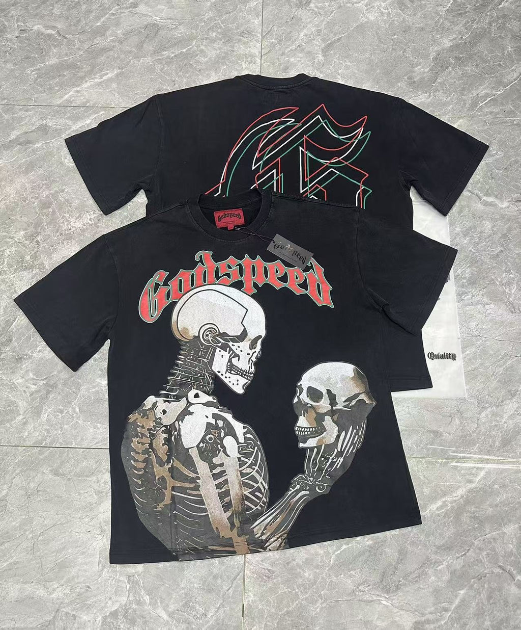 Godspeed Skeleton Graphic Short-Sleeve T-Shirt