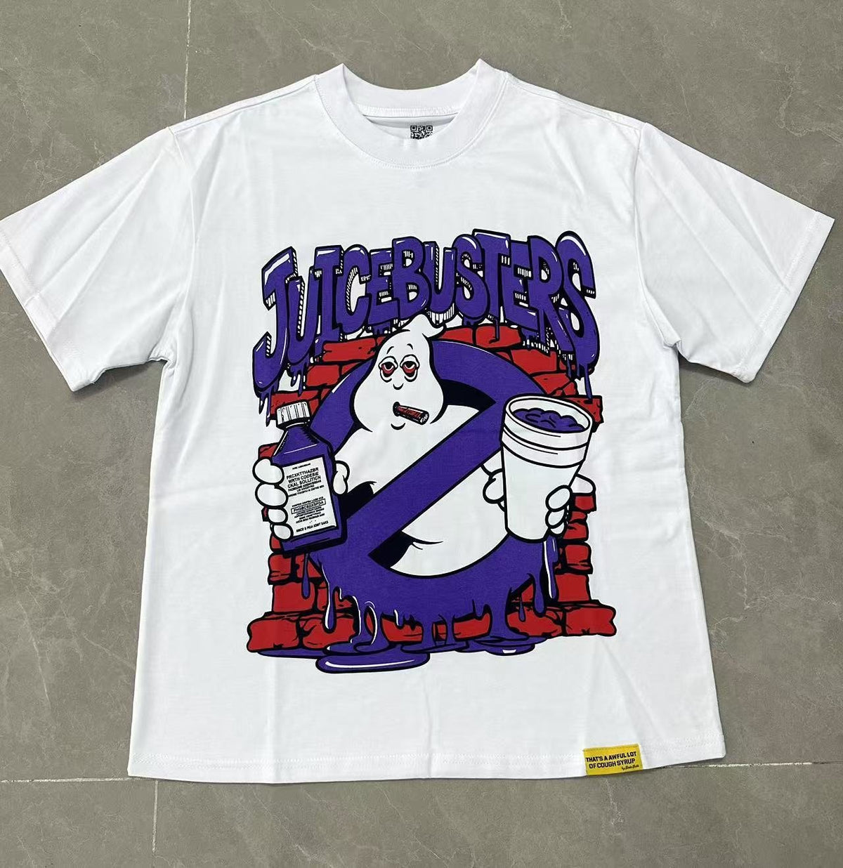 THAT'S A AWFUL LOT OF COUGH SYRUP Front & Back Graphic Short-Sleeve T-Shirt