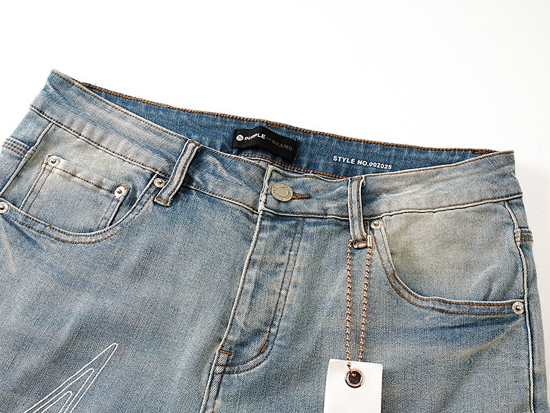 Purple Brand Star Graphic Light Blue Jeans