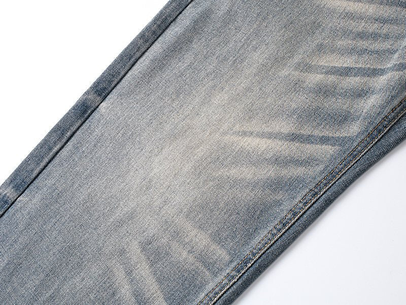 Purple Brand Light Blue Wash Straight-Leg Jeans