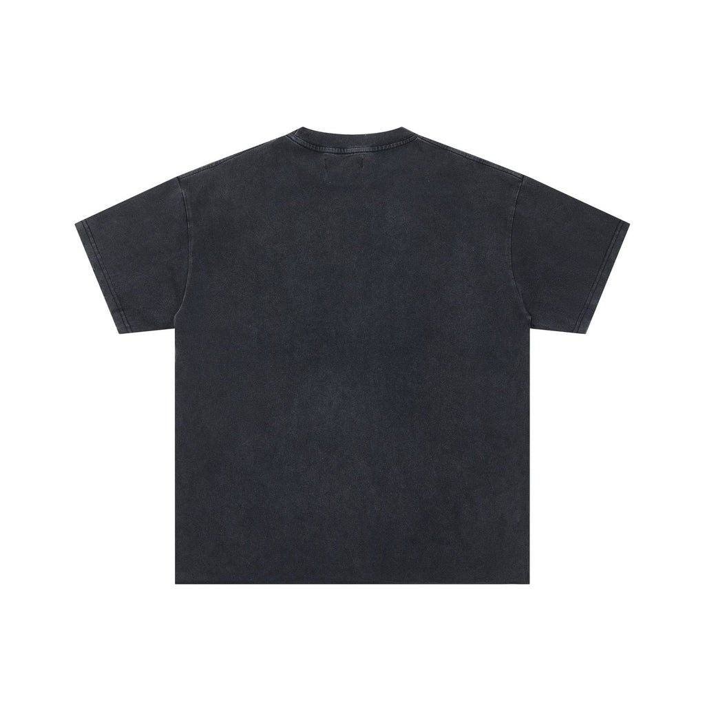DUAA Black Rhinestone Graphic Short-Sleeve T-Shirt