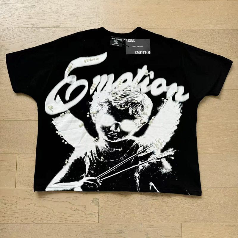 MIXED EMOTION Angel Graphic T-Shirt